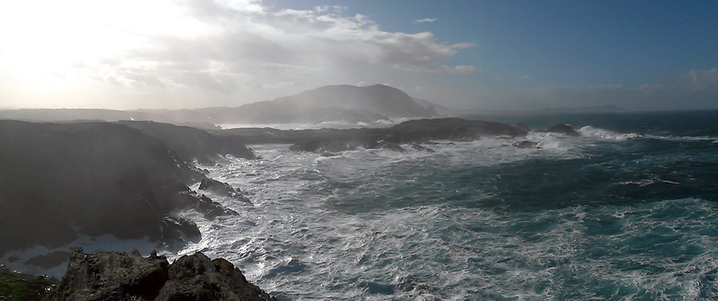 Temporal en Meirás